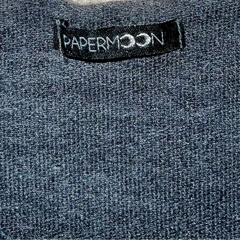 Papermoon 'Weekend' Gray Women's Top With Kangaroo Pocket 3X NEW W/O Tags - Picture 3 of 4